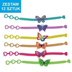 BRANSOLETKI  "MOTYL" - 12 szt.