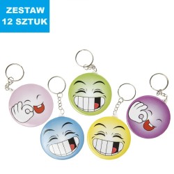 BRELOKI LUSTERKA "FACE"- 12 szt.