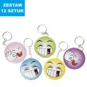 BRELOKI LUSTERKA "FACE"- 12 szt.