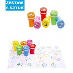PIECZĄTKI "FACE - 2" - 6 szt.