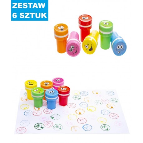 PIECZĄTKI "FACE - 2" - 6 szt.