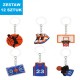 BRELOKI "KOSZYKÓWKA - BASKET" - 12 szt.