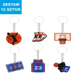 BRELOKI "KOSZYKÓWKA - BASKET" - 12 szt.