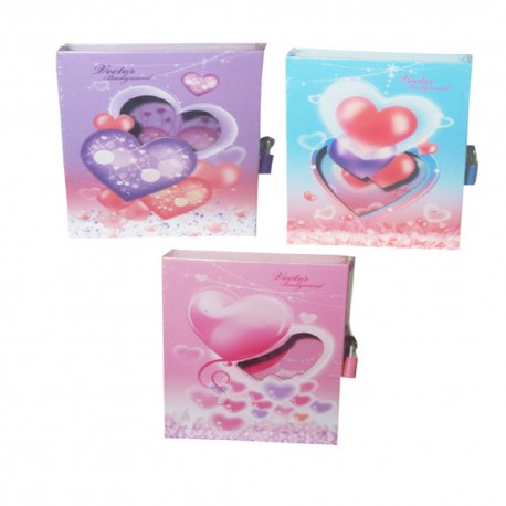 PAMIĘTNIK PREMIUM "SERCE - MIX" - 1 szt.