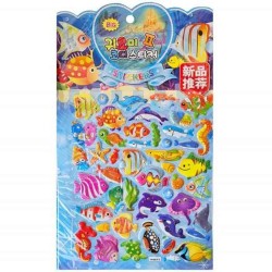 NAKLEJKI WYPUKŁE "ZWIERZĄTKA MORSKIE - 2"