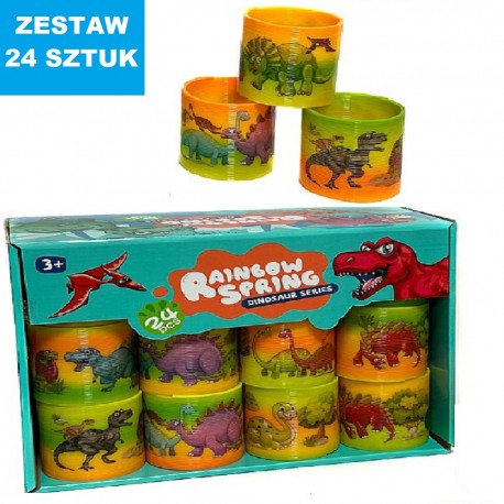 DUŻE SPRĘŻYNY "DINO" - 24 szt.