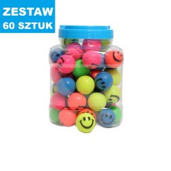 PIŁKI KAUCZUKOWE "SMILE" - 60 szt.