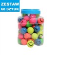 PIŁKI KAUCZUKOWE "SMILE" - 60 szt.
