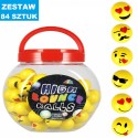 PIŁKI KAUCZUKOWE "EMOTKI - 2" - 84 szt.