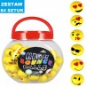PIŁKI KAUCZUKOWE "EMOTKI - 2" - 84 szt.