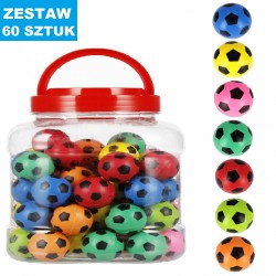 PIŁKI KAUCZUKOWE "FOOTBALL - 3"- 60 szt.