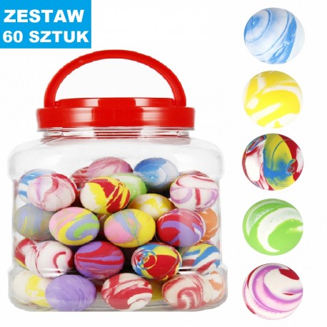 PIŁKI KAUCZUKOWE "KISIEL-2" - 60 szt.