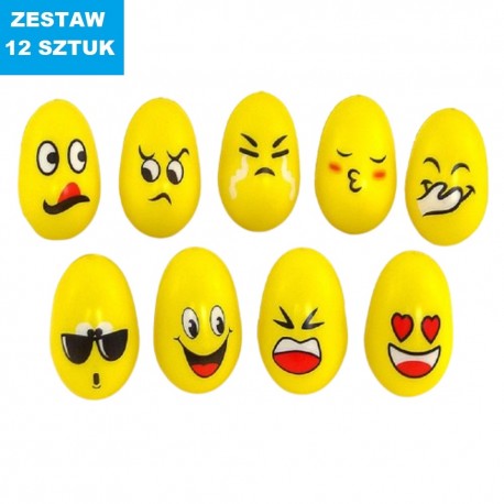 PIŁKA PIANKOWA  "JAJKO" - 12 szt.