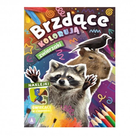 KOLOROWANKA Z NAKLEJKAMI  Brzdące kolorują zwierzaki w ZOO""