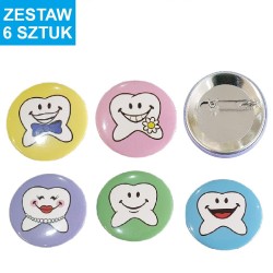 PRZYPINKI "ZĄBEK -2" - 6 szt.