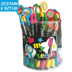 GUMKI DO MAZANIA W KSZTAŁCIE LUSTERKA - 6 szt.