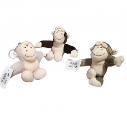 DUŻY BRELOK PLUSZOWY "MAŁPKA" - 1 szt.