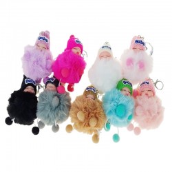 DUŻY BRELOK PLUSZOWY "LALKA - 1" - 1 szt.