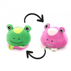 PLUSZOWA MASKOTKA "DWUSTRONNA ŻABA' -  1 szt.