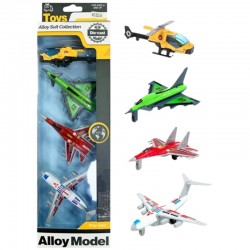 SAMOLOTY METALOWE "ALLOY"- 4 szt.