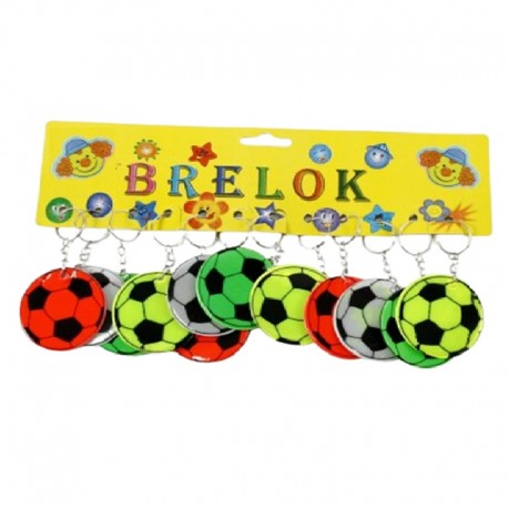 BRELOKI ODBLASKOWE "PIŁKA - 1" - 12 szt.