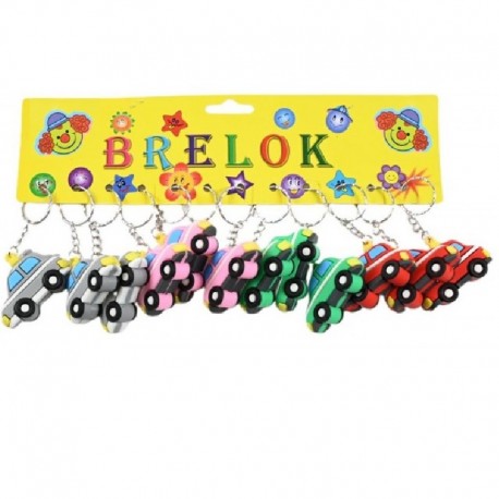 BRELOKI "POJAZDY - 3" - 12 szt.