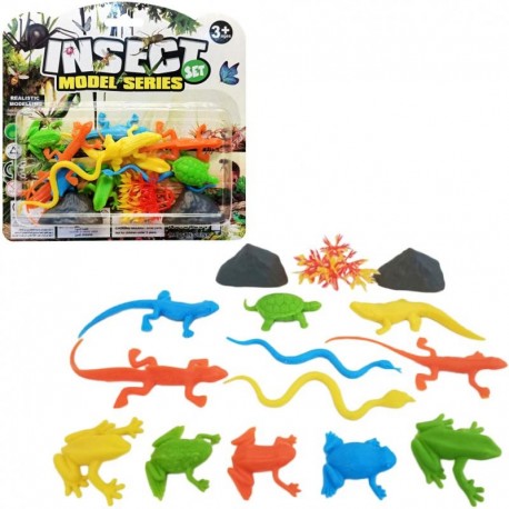 ZESTAW PŁAZY I GADY "INSECT"- 15 szt.
