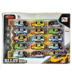 AUTKA METALOWE "ALLOY CAR RACER" - 15 szt.